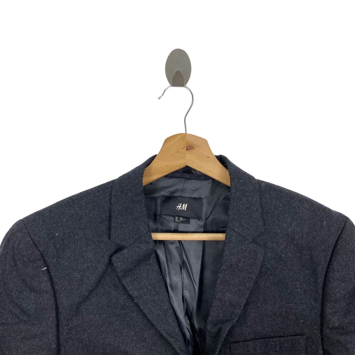 H&M Vintage H&M Elbow Pad Plain Blazer Coat Jacket Size US S / EU 44-46 / 1 - 2 Thumbnail