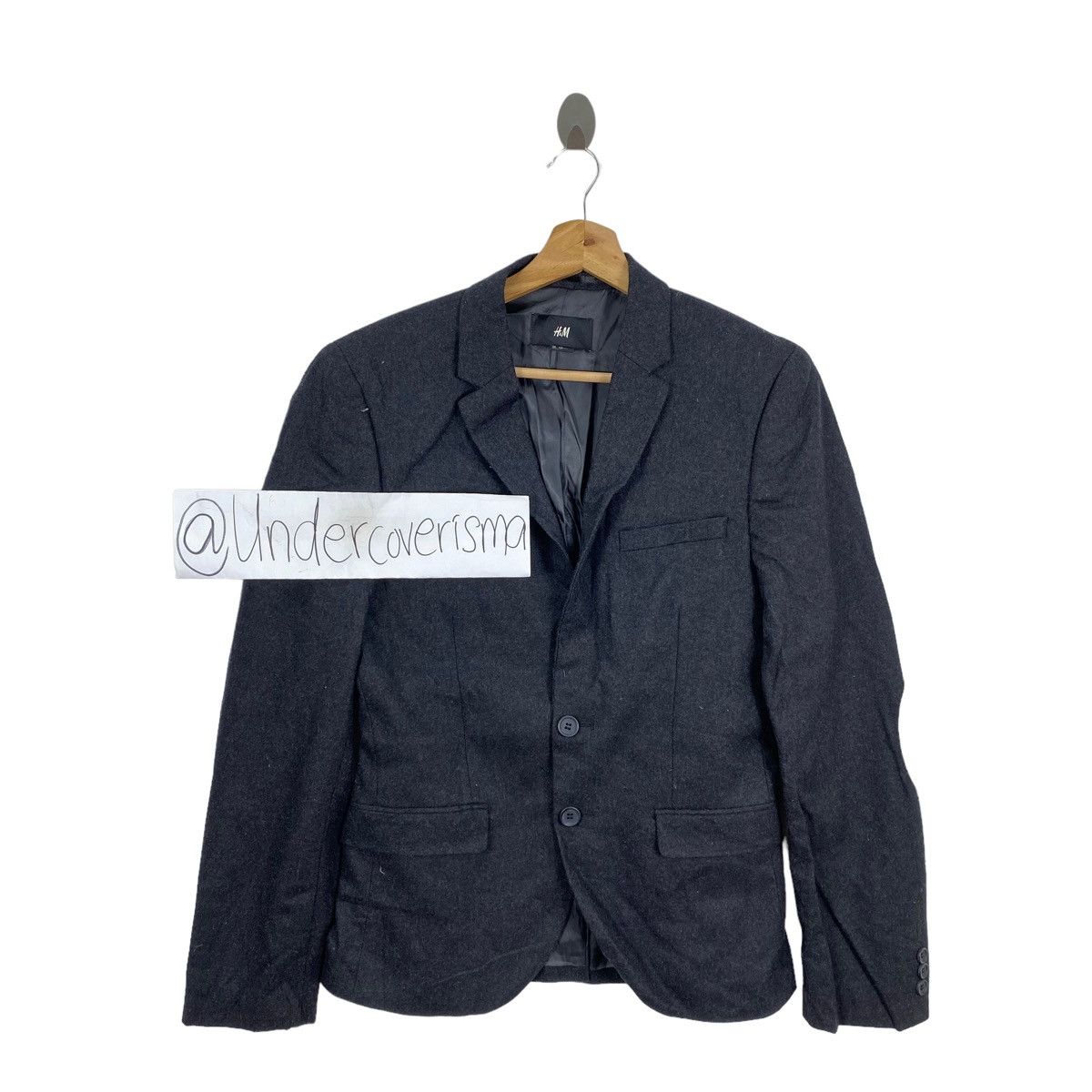 Vintage H&M Elbow Pad Plain Blazer Coat Jacket