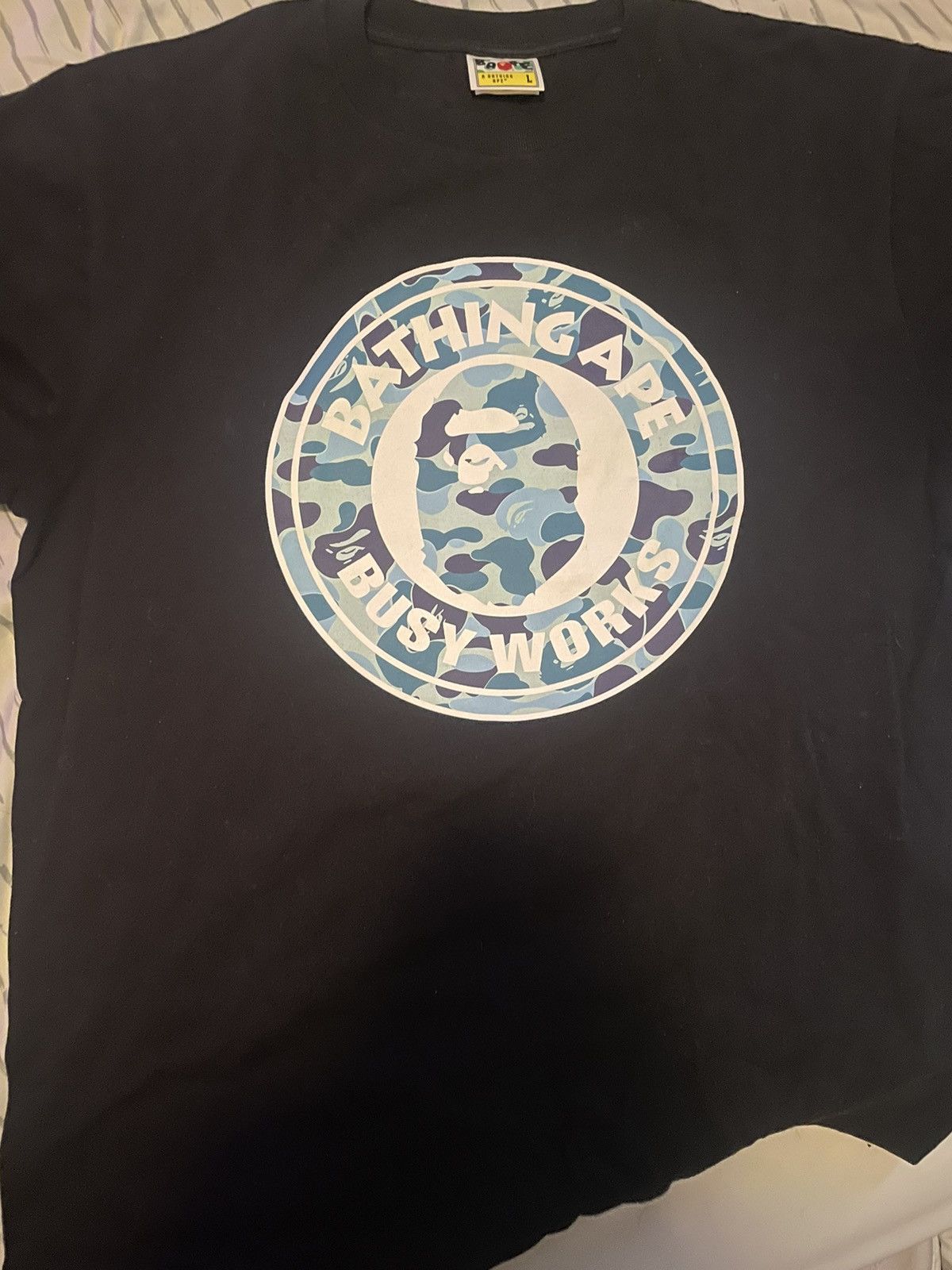 Bape ABC CAMO BUSY WORKS TEE Size US L / EU 52-54 / 3 - 1 Thumbnail