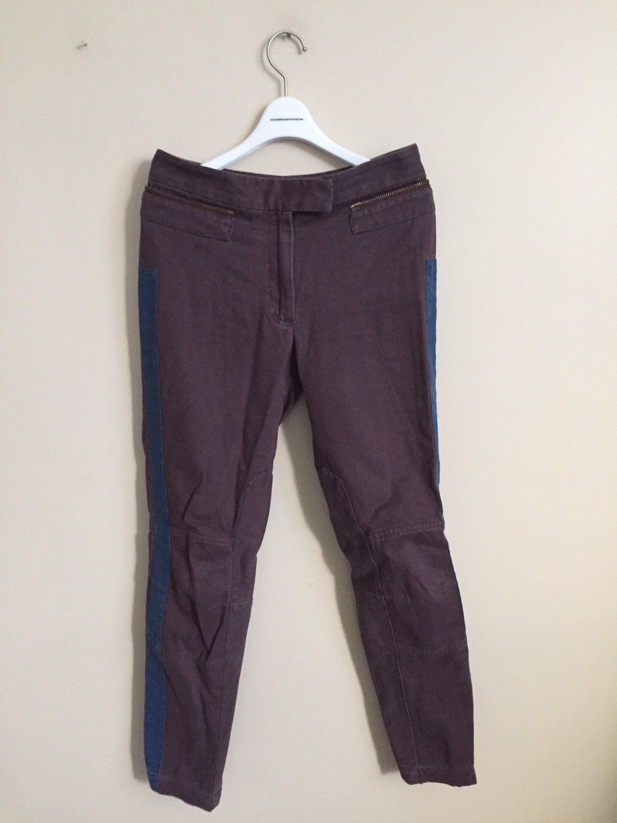 Dries Van Noten Zip detail side-stripe denim Size US 28 / EU 44 - 1 Thumbnail