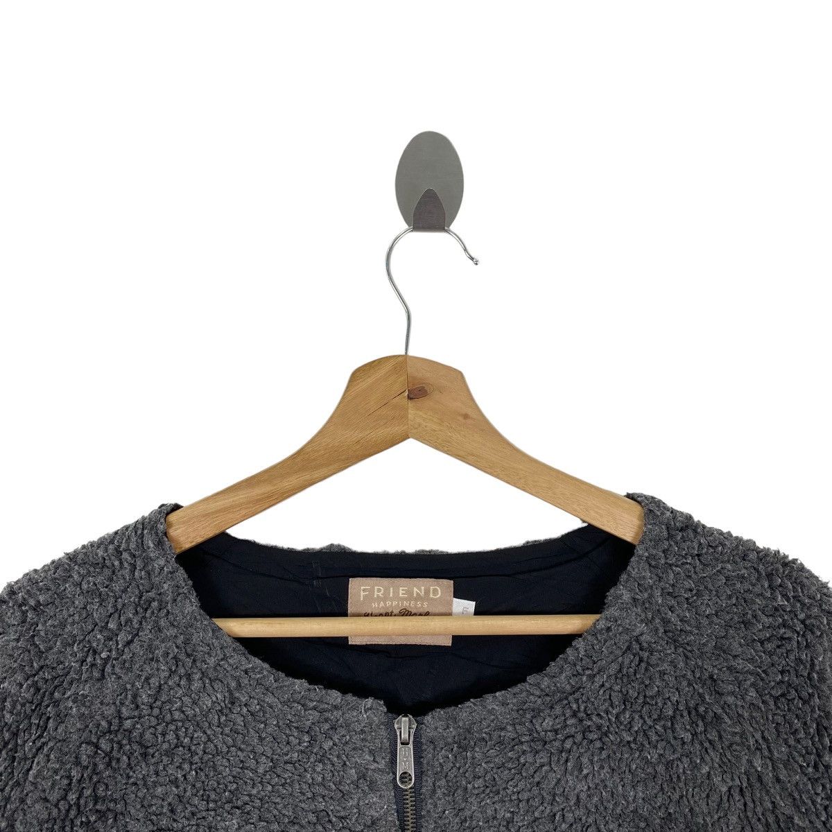 Vintage FRIEND HAPPINESS HEART Market For Smile Deep Pile Sherpa Size US L / EU 52-54 / 3 - 2 Thumbnail