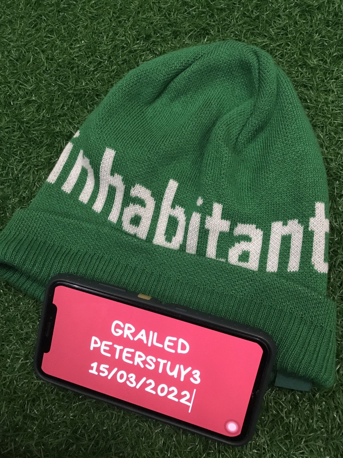 INHABIT Inhabitant beanie logo Size ONE SIZE - 7 Thumbnail