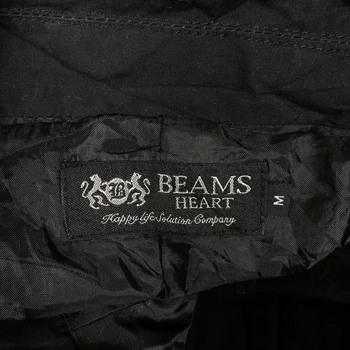 Beams Plus Vintage BEAMS HEART Japanese Brand Black Long Coat Size US M / EU 48-50 / 2 - 4 Thumbnail