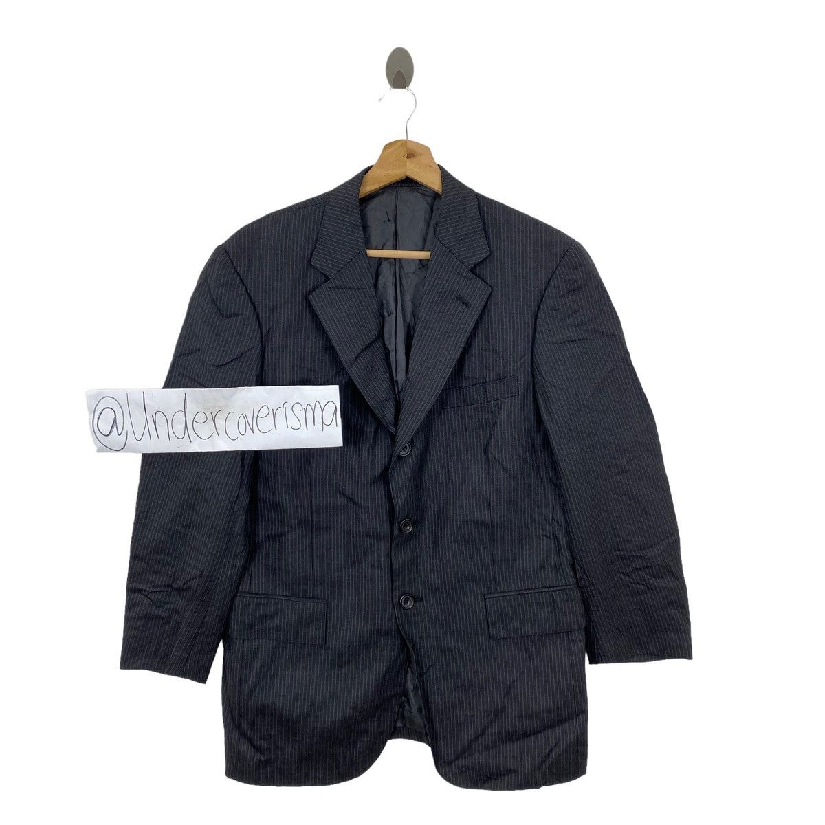 Chaps Vintage CHAPS EST.1978 Stripes Black Pain Blazer Coat Jacket Size US M / EU 48-50 / 2 - 1 Thumbnail