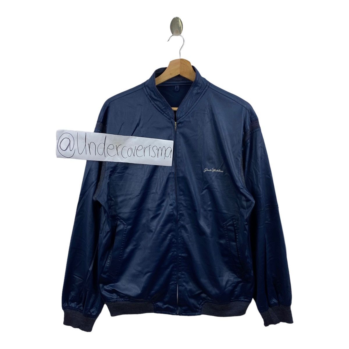 Vintage Vintage JACK SPICKLAUS Embroidered Logo Full Zipper Jacket Size US L / EU 52-54 / 3 - 1 Thumbnail