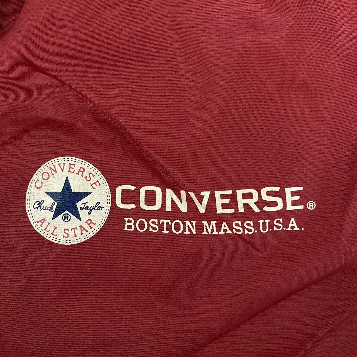 Converse CONVERSE ALL STAR Red Hooded Windbreaker Coach Jacket Size US XL / EU 56 / 4 - 7 Thumbnail