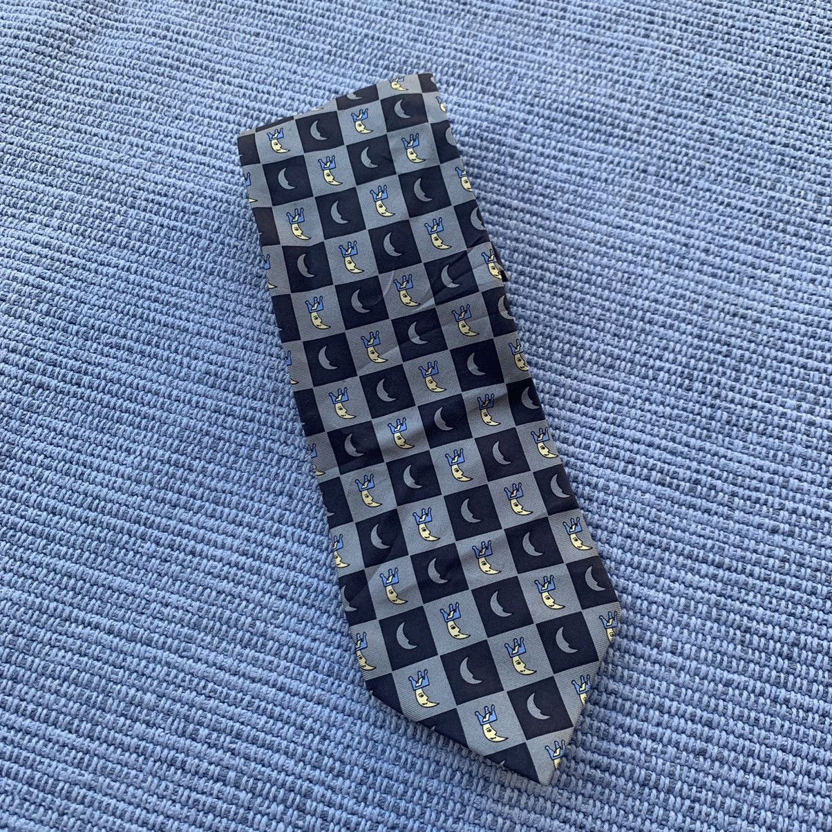 Jean Charles De Castelbajac Moon checked tie Size ONE SIZE - 1 Thumbnail