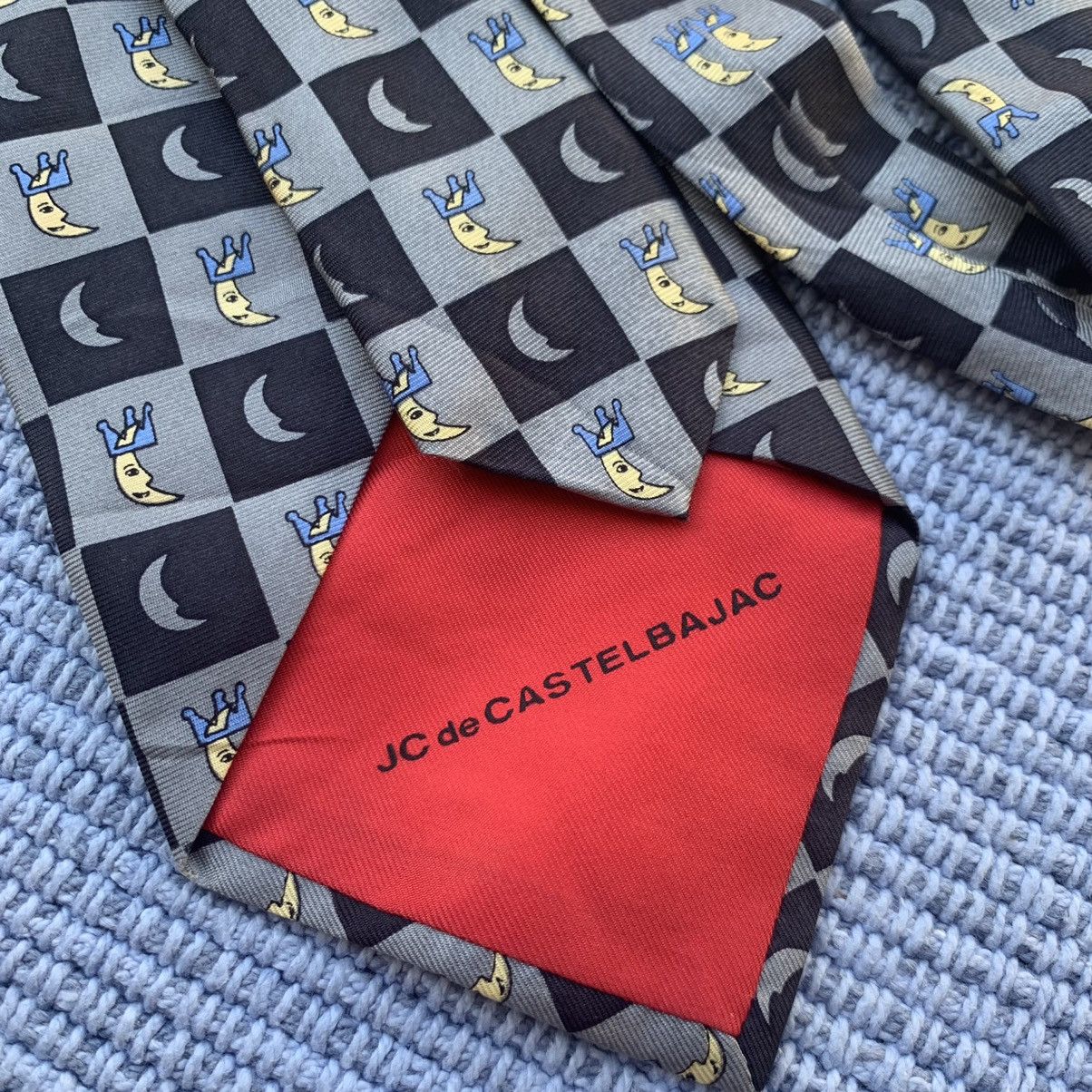 Jean Charles De Castelbajac Moon checked tie Size ONE SIZE - 4 Thumbnail