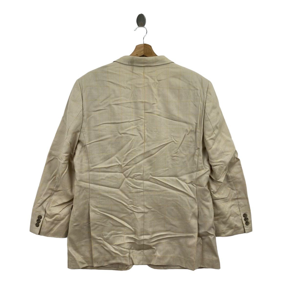 Vintage Vintage DAKS British Brand Check Tartan Cream Blazer Coat Size US L / EU 52-54 / 3 - 10 Thumbnail