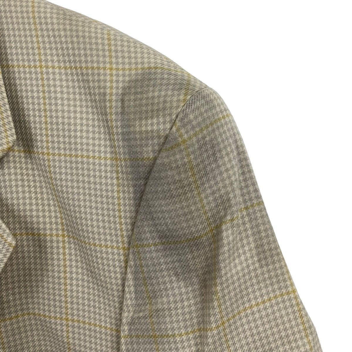 Vintage Vintage DAKS British Brand Check Tartan Cream Blazer Coat Size US L / EU 52-54 / 3 - 6 Thumbnail