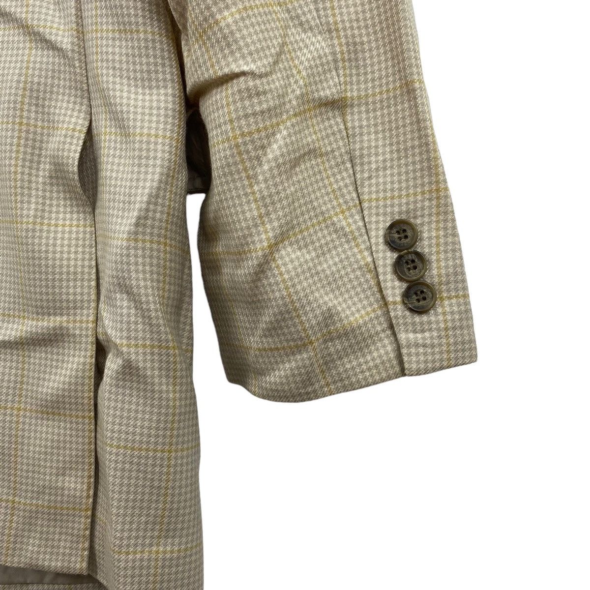 Vintage Vintage DAKS British Brand Check Tartan Cream Blazer Coat Size US L / EU 52-54 / 3 - 4 Thumbnail