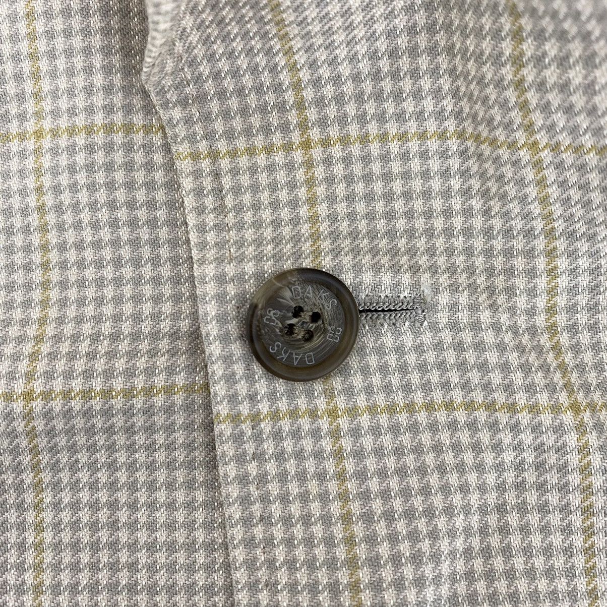 Vintage Vintage DAKS British Brand Check Tartan Cream Blazer Coat Size US L / EU 52-54 / 3 - 5 Thumbnail