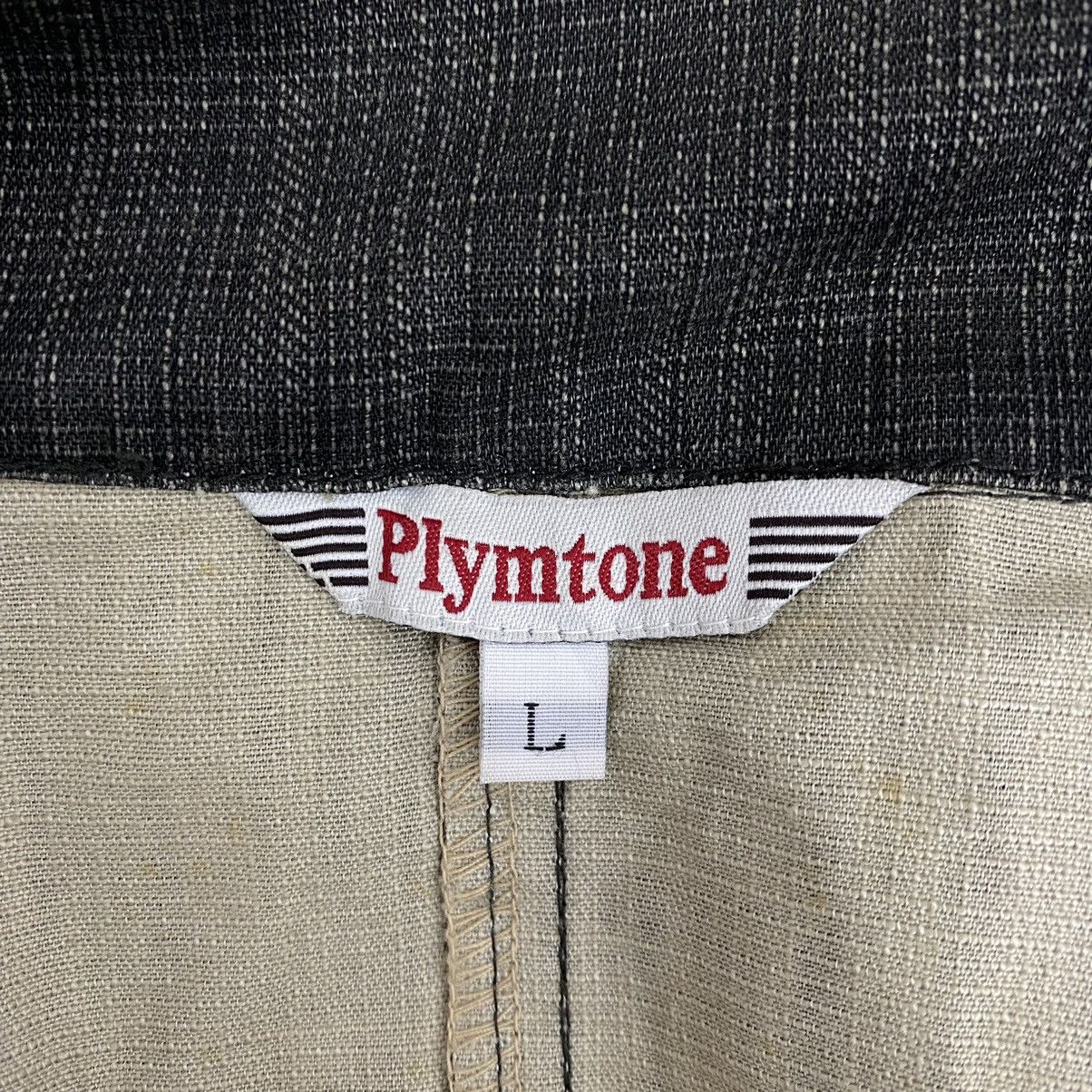 Japanese Brand Vtg PLYMTONE Japan Brand Grey Pocket Button Up Jeans Jacket Size US L / EU 52-54 / 3 - 4 Thumbnail