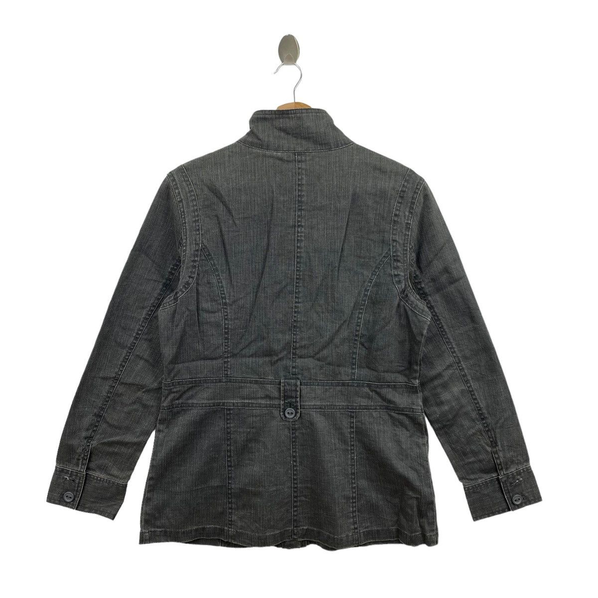 Japanese Brand Vtg PLYMTONE Japan Brand Grey Pocket Button Up Jeans Jacket Size US L / EU 52-54 / 3 - 9 Thumbnail