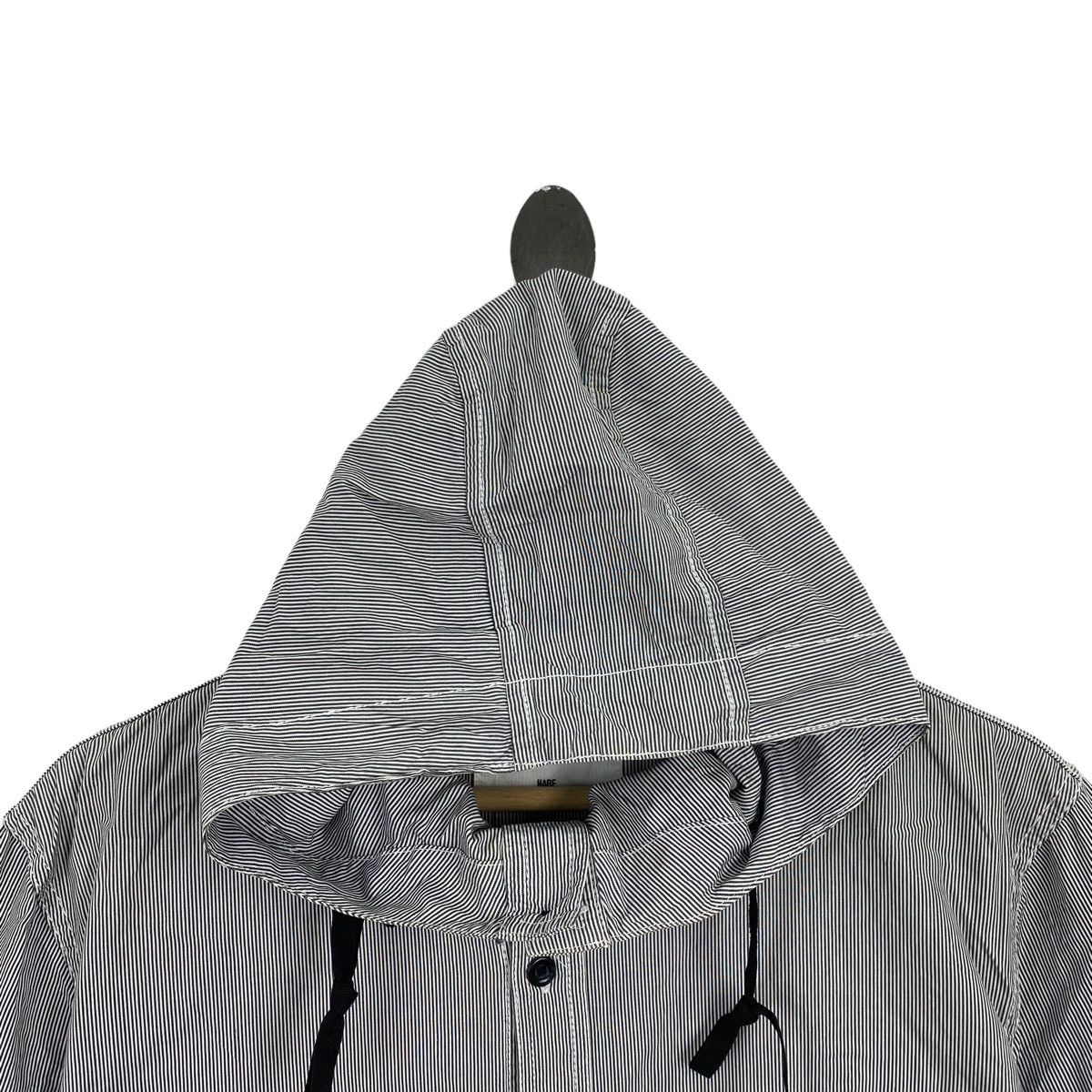 HARE HARE Japanese Brand Stripes Hickory Multi Pocket Hooded Size US S / EU 44-46 / 1 - 2 Thumbnail