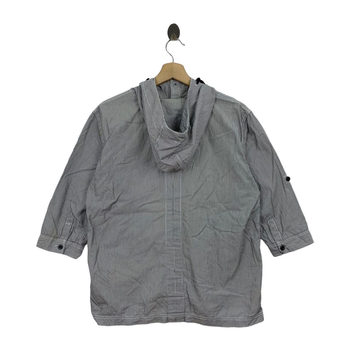 HARE HARE Japanese Brand Stripes Hickory Multi Pocket Hooded Size US S / EU 44-46 / 1 - 6 Thumbnail