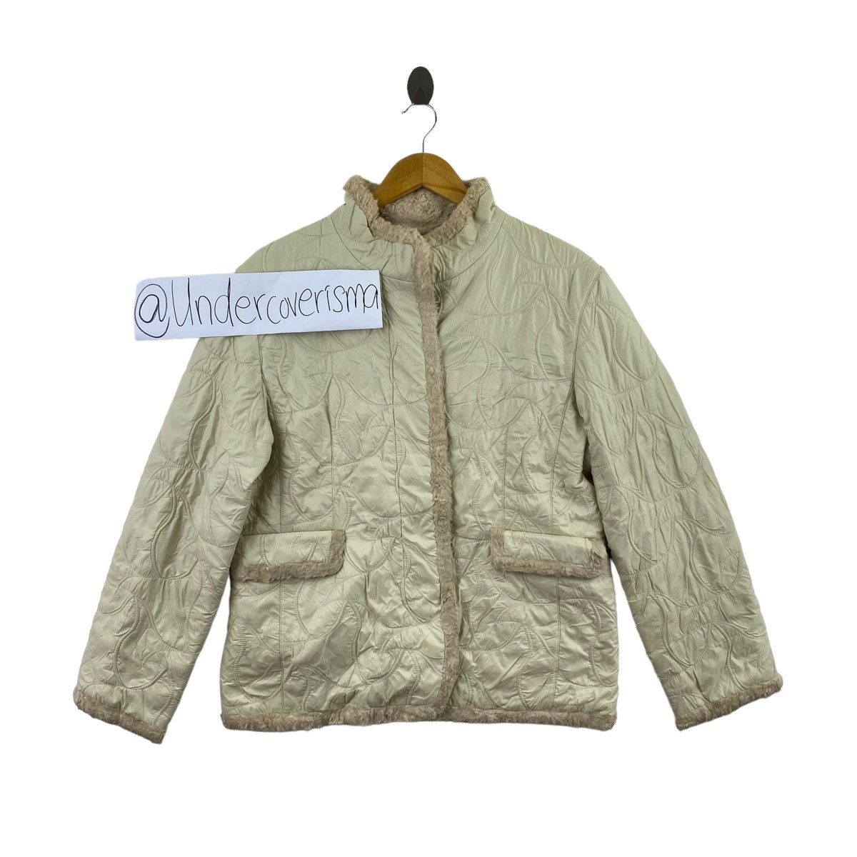 Japanese Brand EN CLOCHE DEUX Japanese Brand Pockets Quilted Beige Jacket Size US M / EU 48-50 / 2 - 1 Thumbnail