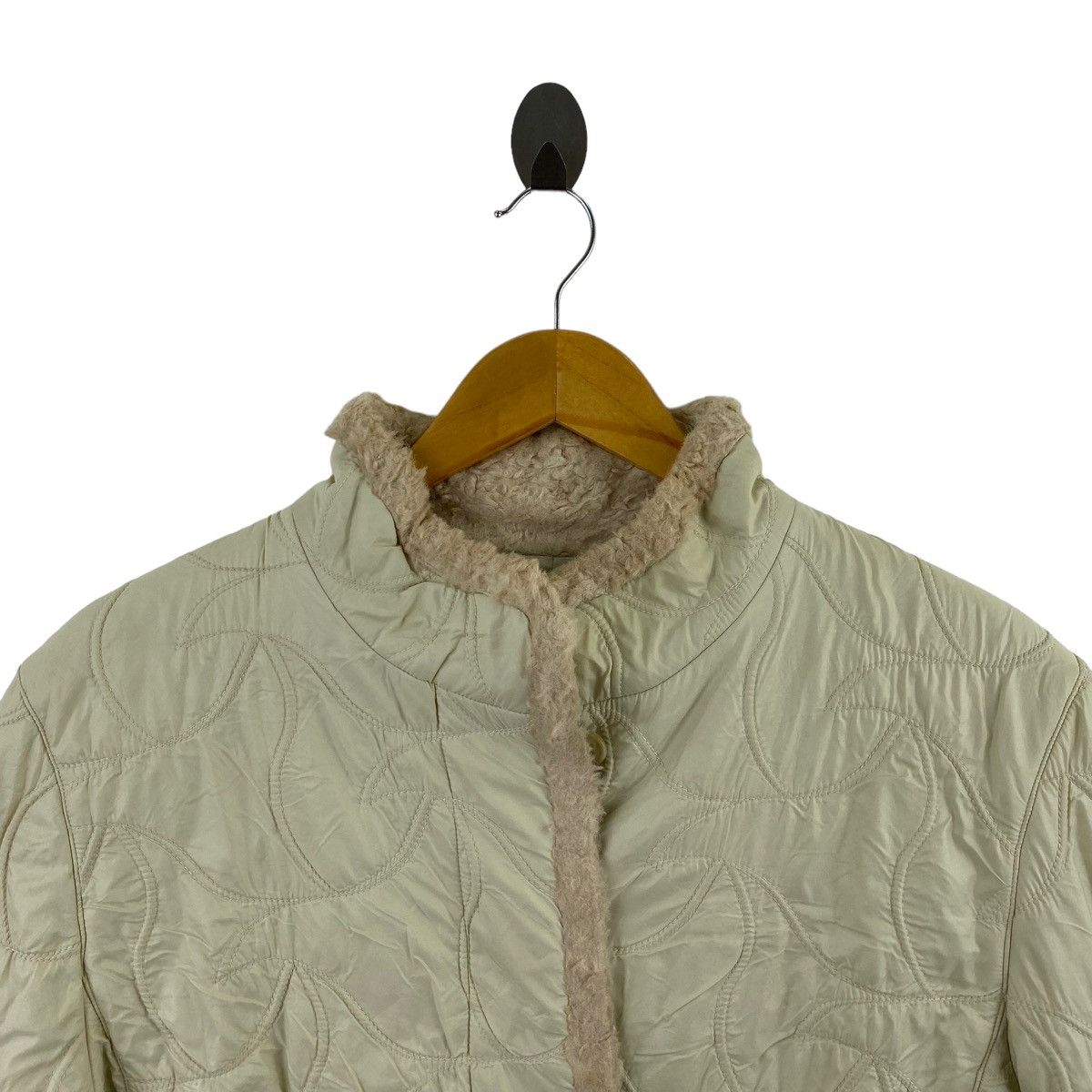Japanese Brand EN CLOCHE DEUX Japanese Brand Pockets Quilted Beige Jacket Size US M / EU 48-50 / 2 - 2 Thumbnail