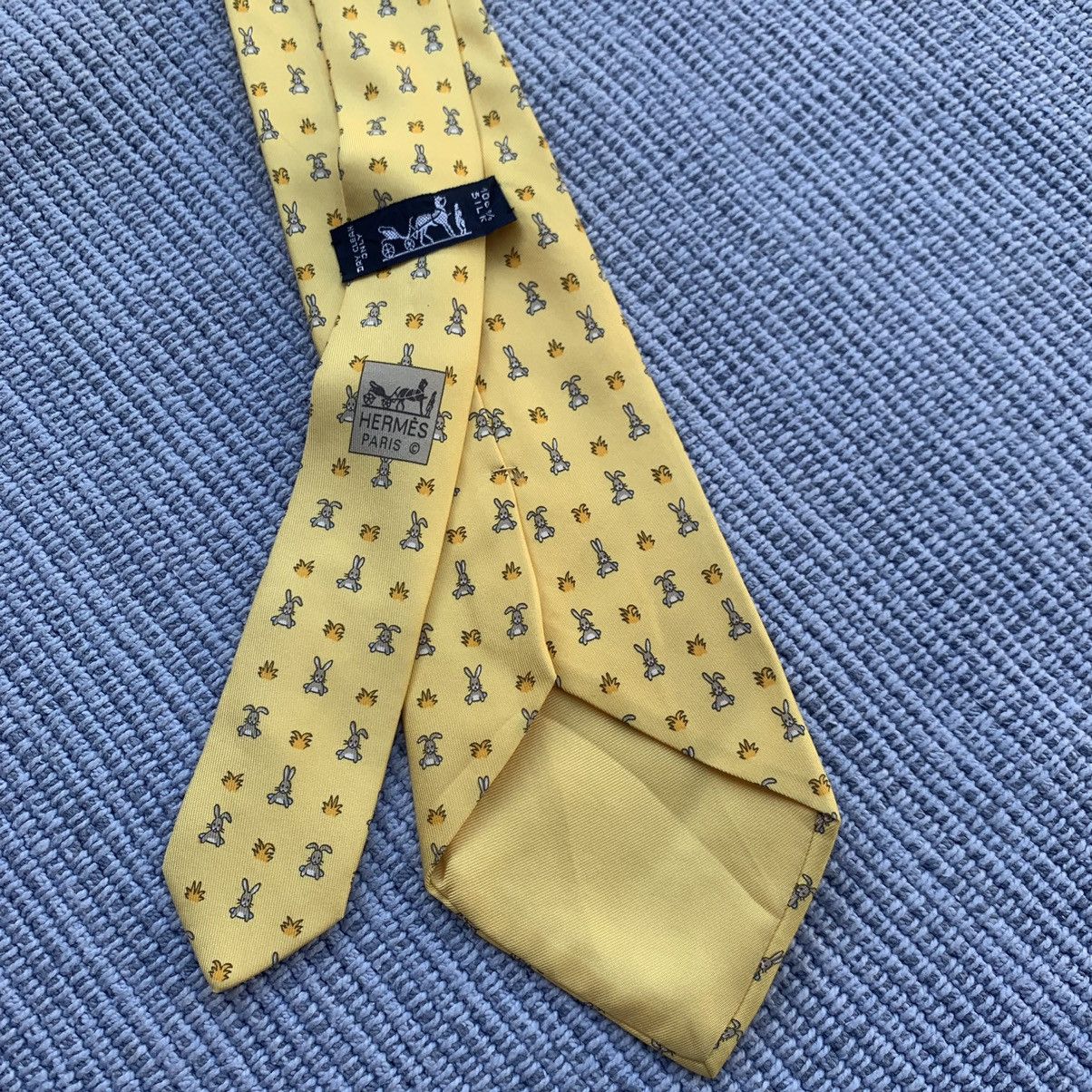 Hermes Vintage rabbit tie Size ONE SIZE - 3 Thumbnail