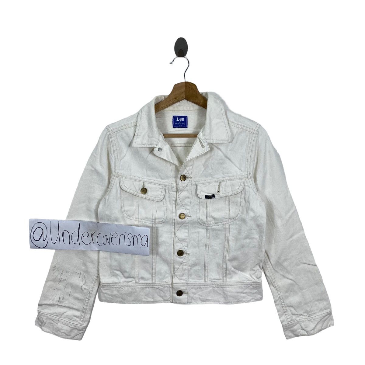 Lee × Vintage Vtg LEE For SAMANSA MOS2 Motorcycle Button Up Jeans Jacket Size US M / EU 48-50 / 2 - 1 Thumbnail