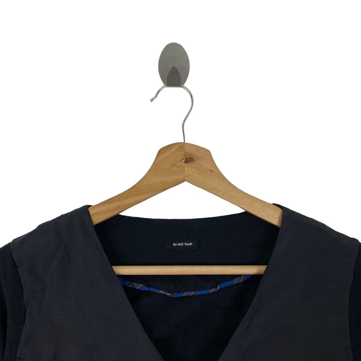 Japanese Brand SI-HO SUP Japanese Brand Black Sexy Short Sleeve Shirt Size S / US 4 / IT 40 - 2 Thumbnail