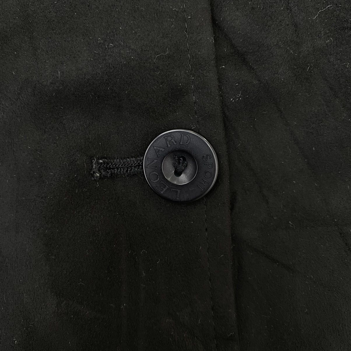 Japanese Brand Vintage LEONARD SPORT Japanese Brand Button Up Black Coat Size US M / EU 48-50 / 2 - 3 Thumbnail