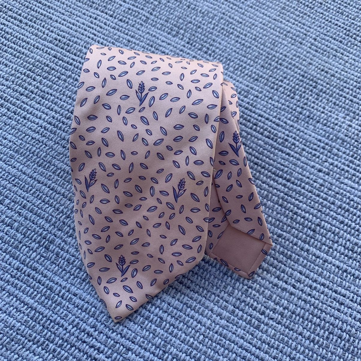 Vintage Vintage hermes pink tie Size ONE SIZE - 2 Thumbnail