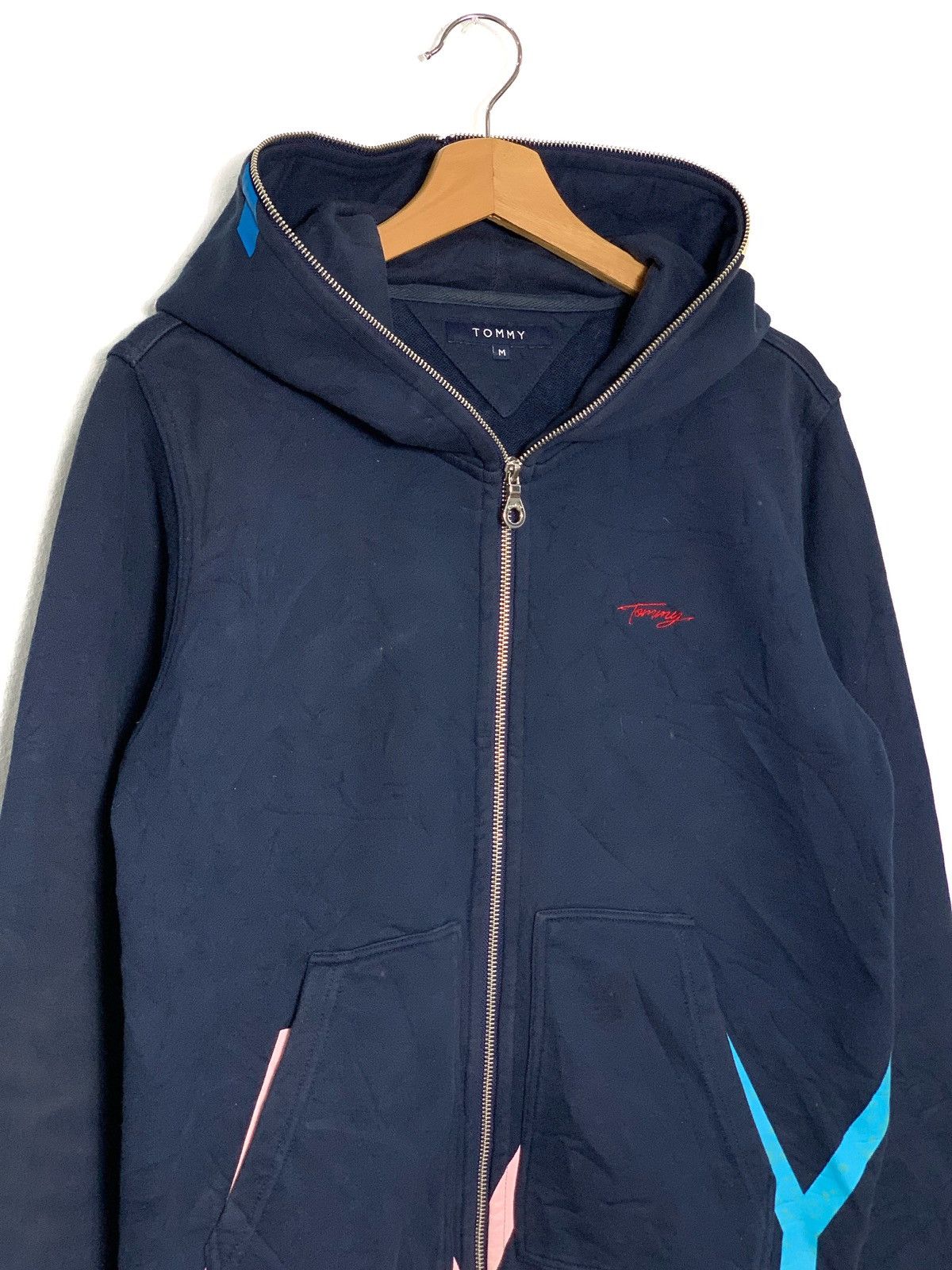Tommy Hilfiger Very Rare‼️ Tommy Hilfiger NyC Logo Full Zipper Hoodie Size US M / EU 48-50 / 2 - 4 Thumbnail