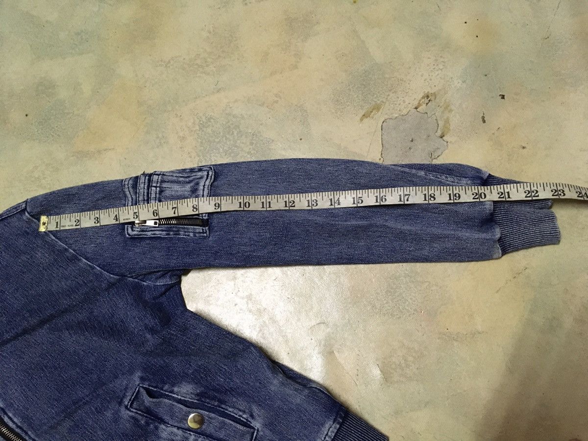 Japanese Brand Japanese Brand Bomber Style Jacket Denim Size US S / EU 44-46 / 1 - 9 Thumbnail