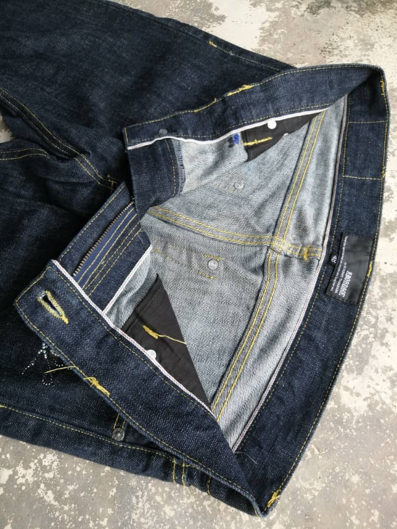 Japanese Brand SICKS💥ABORDAGE by HIROMU TAKAHARA Redline Jeans Size US 34 / EU 50 - 11 Thumbnail