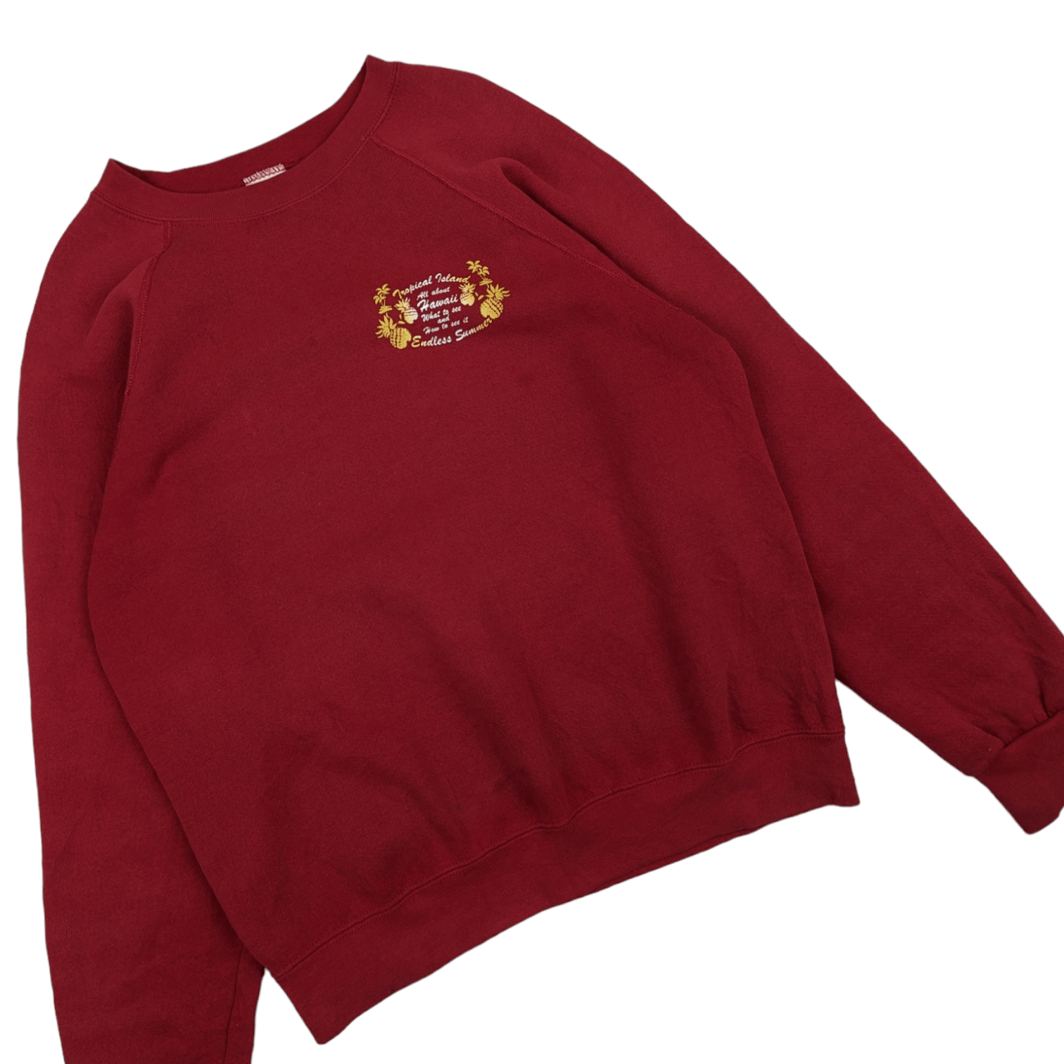 Edwin Vintage 80's EDWIN Hawaii Made In USA Jumper Sweatshirt Size US L / EU 52-54 / 3 - 3 Thumbnail