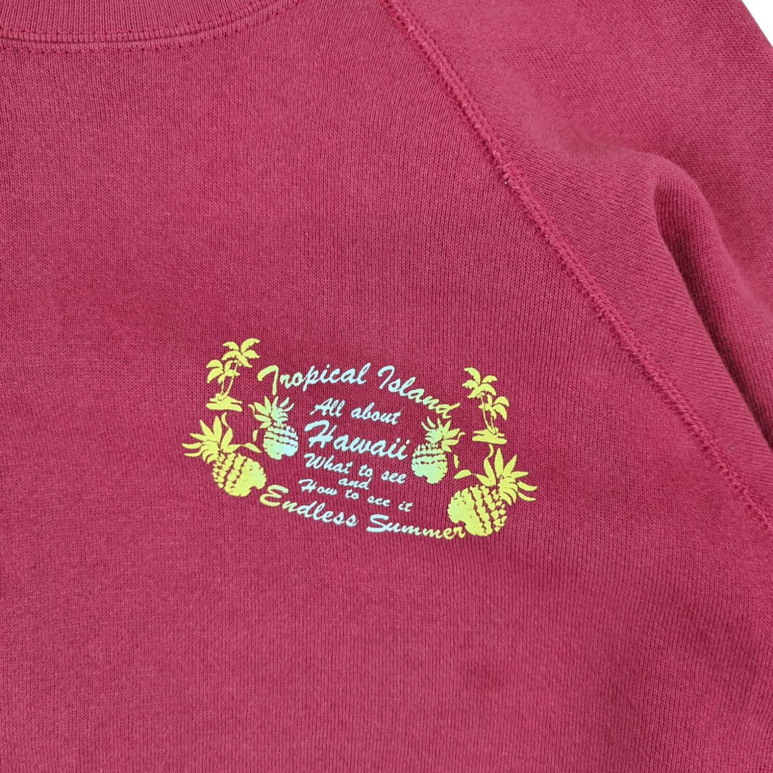 Edwin Vintage 80's EDWIN Hawaii Made In USA Jumper Sweatshirt Size US L / EU 52-54 / 3 - 5 Thumbnail