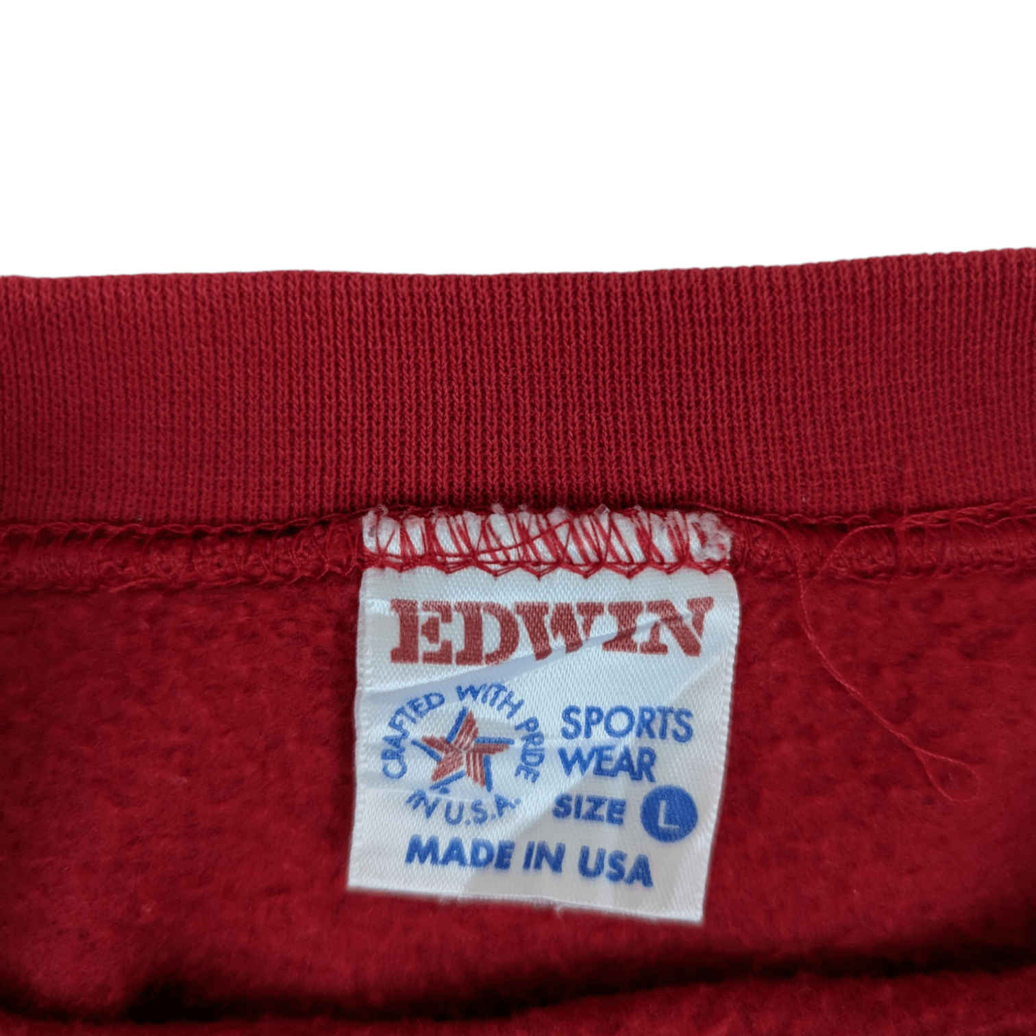 Edwin Vintage 80's EDWIN Hawaii Made In USA Jumper Sweatshirt Size US L / EU 52-54 / 3 - 9 Thumbnail