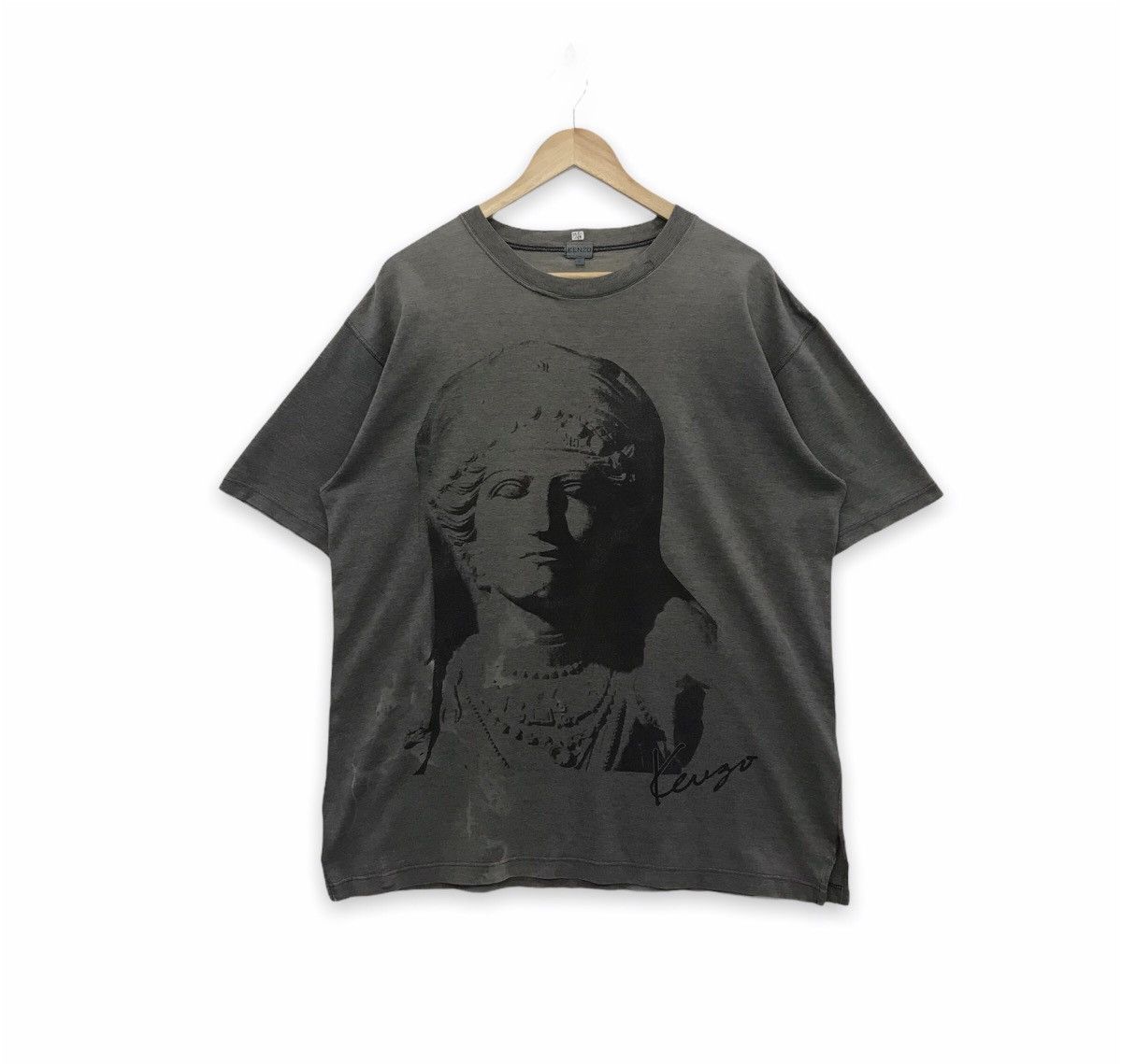 Designer × Kenzo Rare!! Vintage Kenzo Design Graphic Tee Size US XL / EU 56 / 4 - 1 Thumbnail