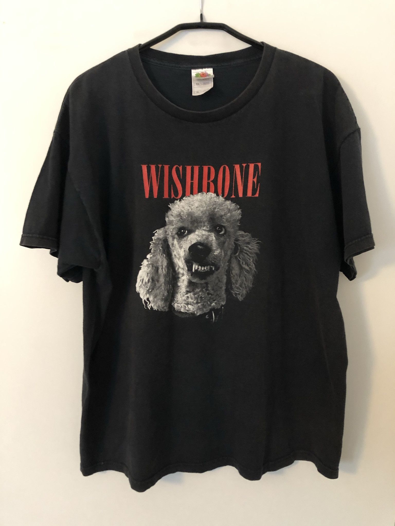 image of Vintage Faded Dog Wishbone Chicago Bulls Fruit Of The Loom, Men's (Size XL)