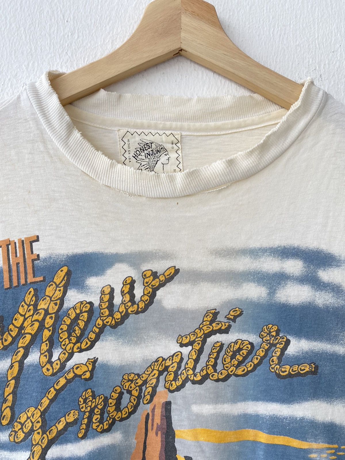Vintage Vintage 90s Distressed The New Frontier Longsleeve Tees Size US XL / EU 56 / 4 - 4 Thumbnail