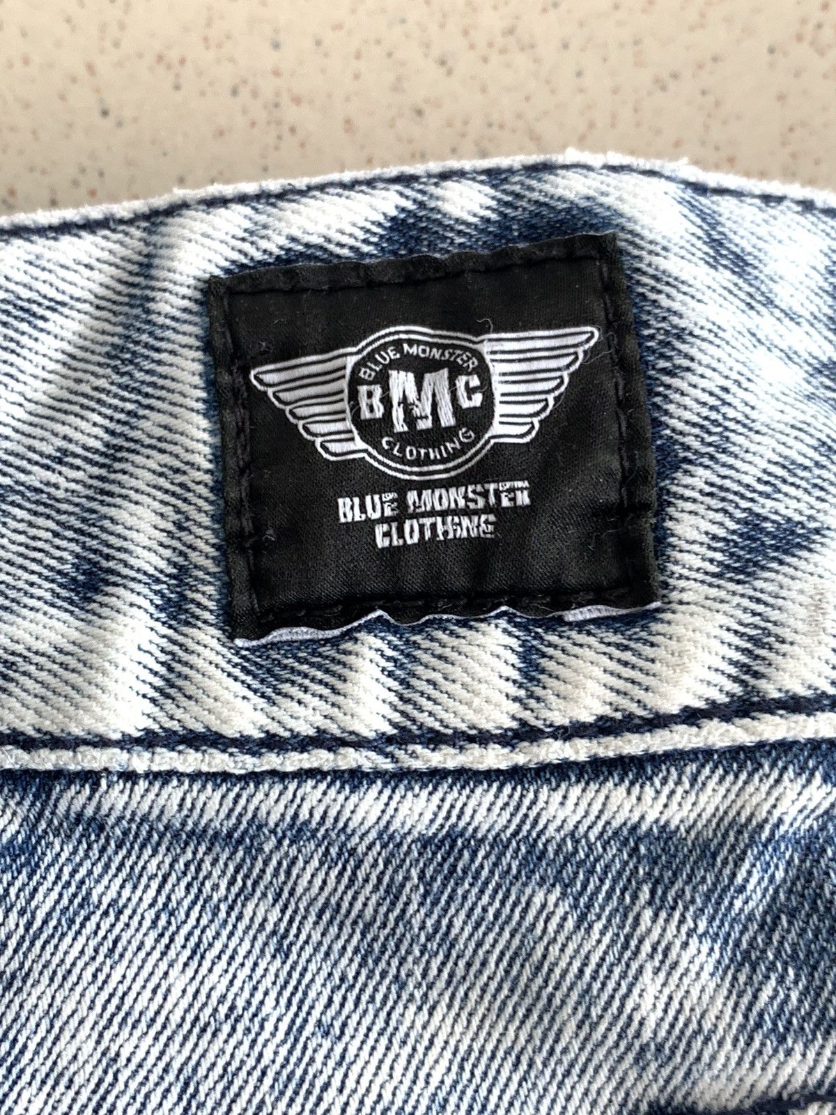 Japanese Brand Blue Monster Motorcycle Cargos Jeans Denim Pant Size US 31 - 7 Thumbnail