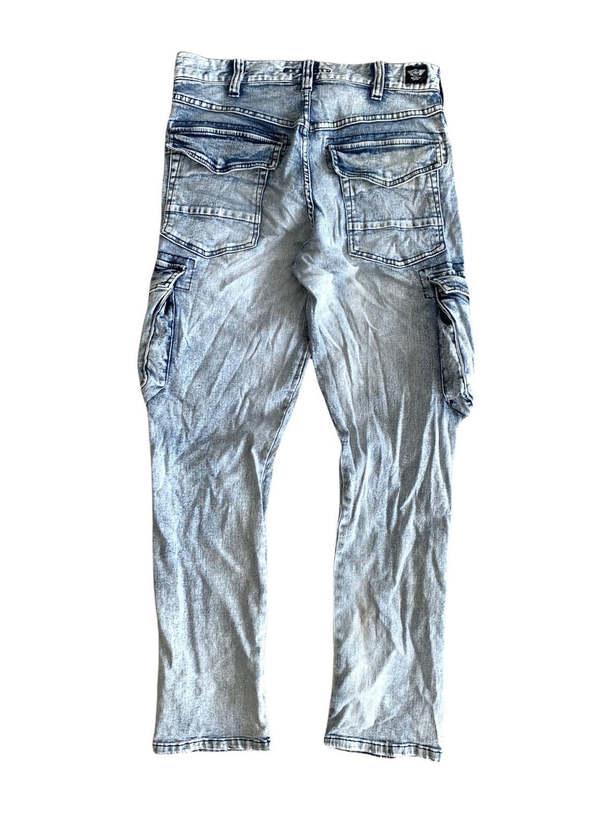 Japanese Brand Blue Monster Motorcycle Cargos Jeans Denim Pant Size US 31 - 2 Thumbnail