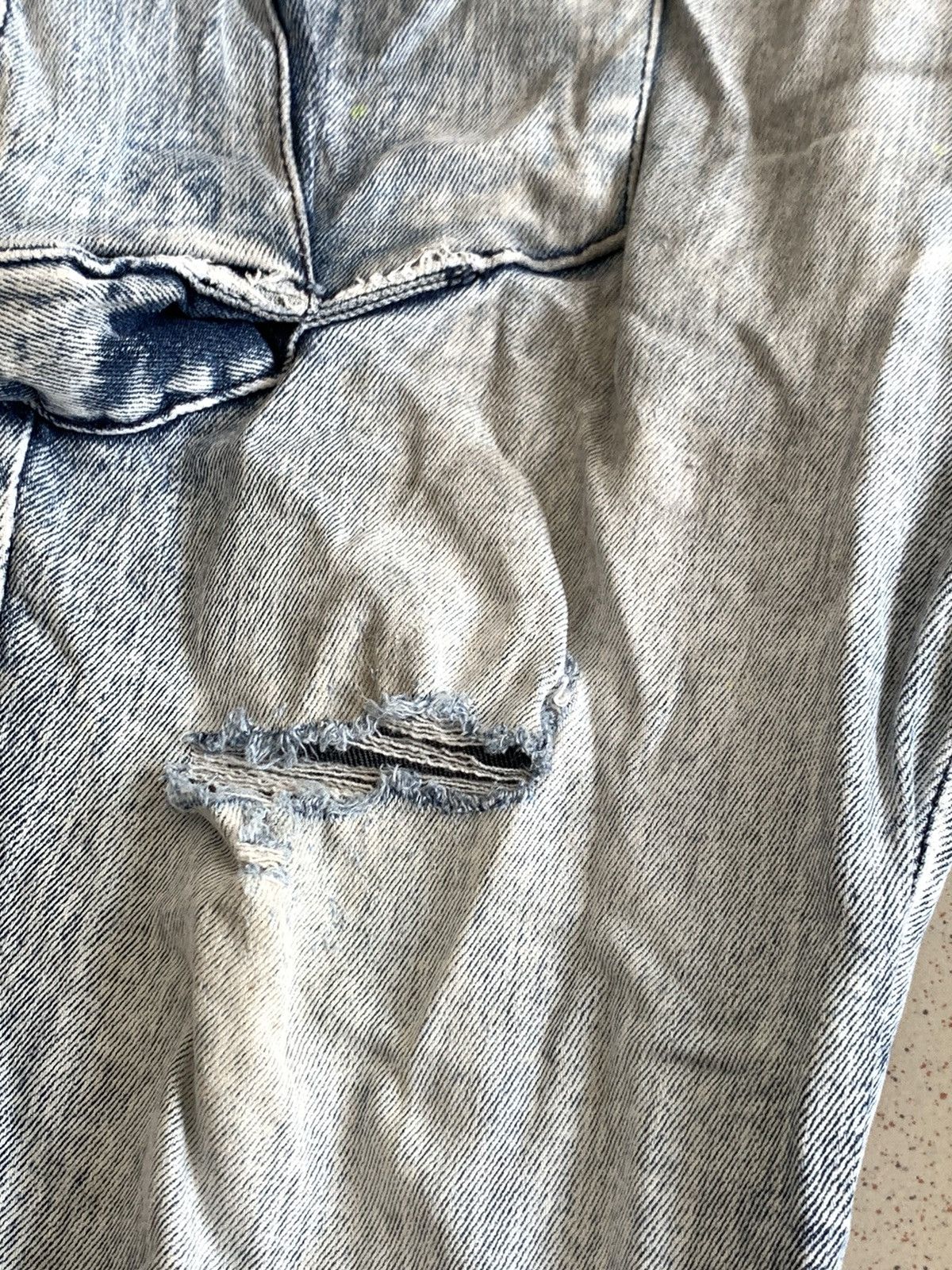 Japanese Brand Blue Monster Motorcycle Cargos Jeans Denim Pant Size US 31 - 4 Thumbnail