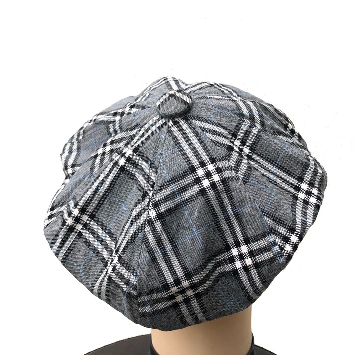 Burberry Burberry Black Label Novacheck Newsboy Grey Cap Size ONE SIZE - 9 Thumbnail