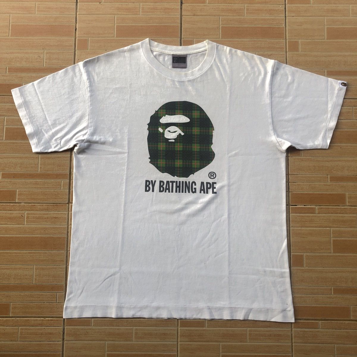 Bape 🔥OG Circa 2000 A Bathing Ape Bape Check Plaid T-shirts Size US XL / EU 56 / 4 - 1 Thumbnail