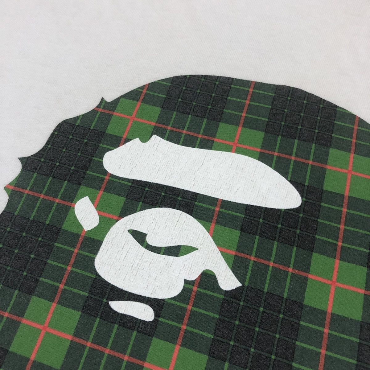 🔥OG Circa 2000 A Bathing Ape Bape Check Plaid T-shirts