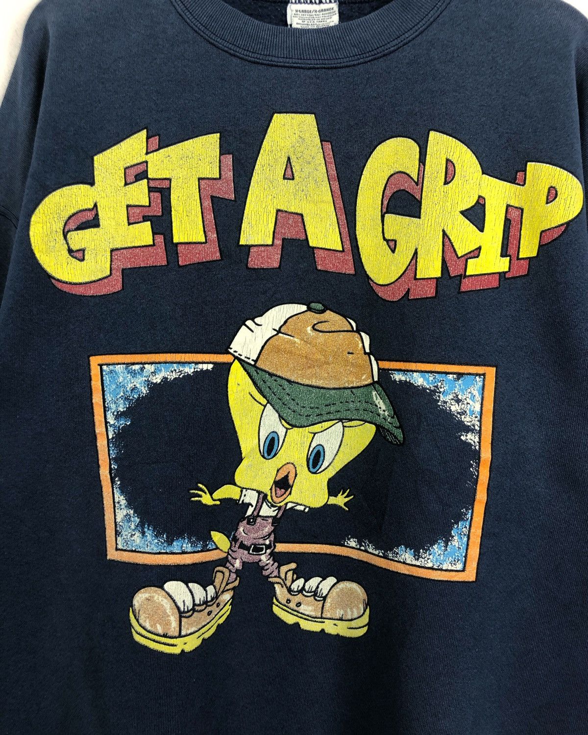 Vintage Rare Vintage 1997 Looney Tunes Tweety Sweatshirt Size US XL / EU 56 / 4 - 3 Thumbnail