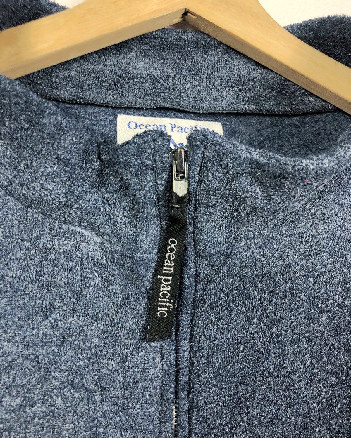 Ocean Pacific × Vintage Vintage Ocean Pacific Winter Wear Big Logo Fleece Sweatshirt Size US XL / EU 56 / 4 - 5 Thumbnail