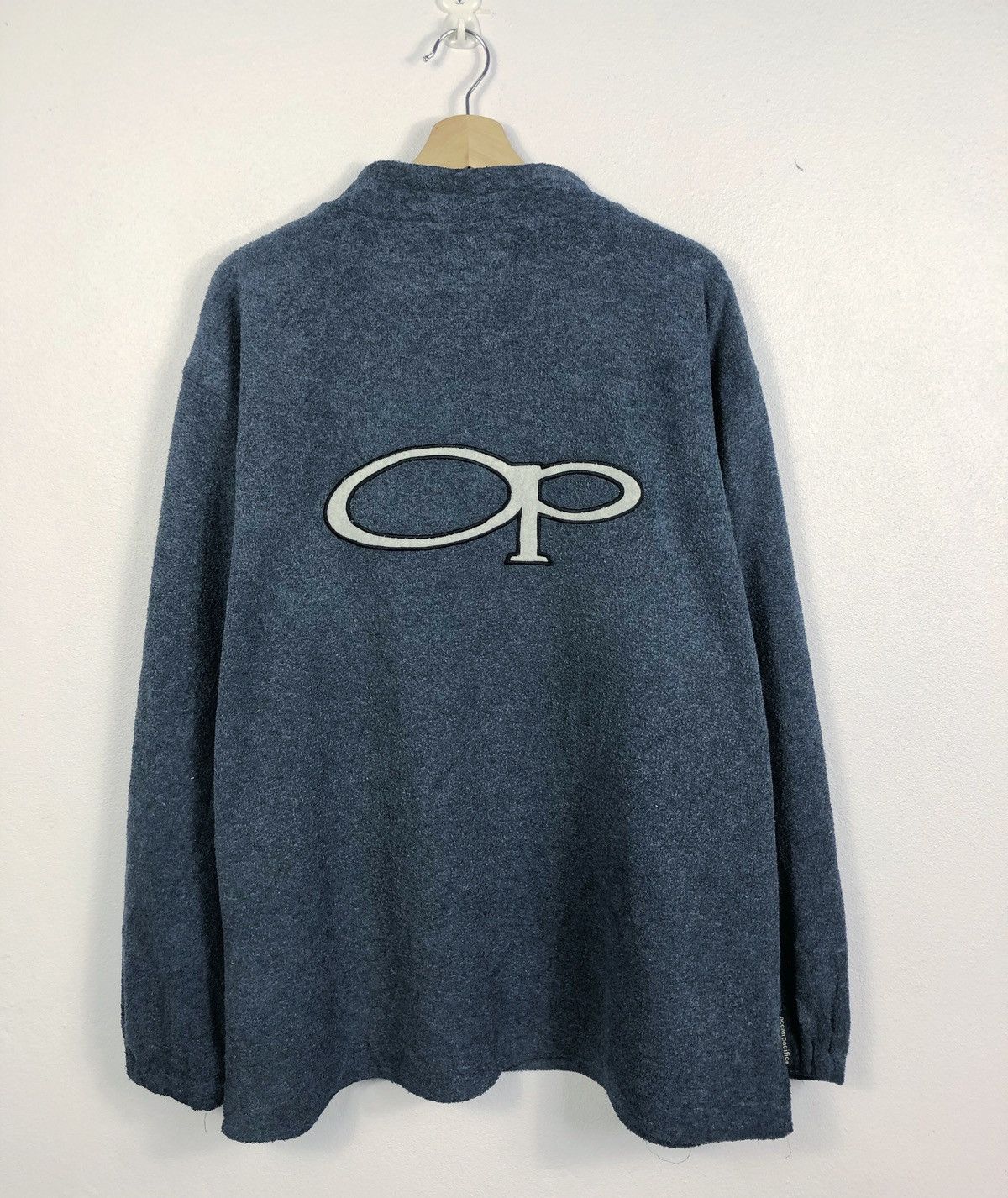Ocean Pacific × Vintage Vintage Ocean Pacific Winter Wear Big Logo Fleece Sweatshirt Size US XL / EU 56 / 4 - 1 Thumbnail