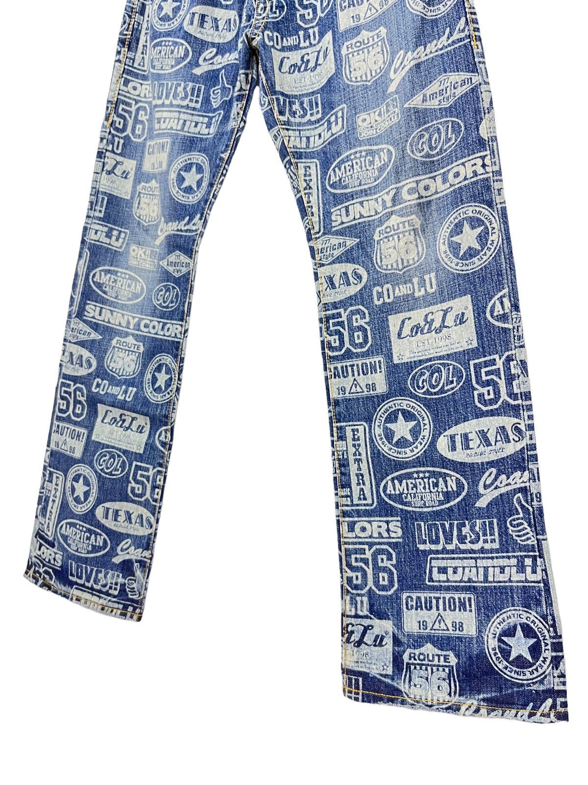 CO DOPE! POP ART! CO&LU Printed Denim! Hysteric Glamour Style! Size 28" / US 6 / IT 42 - 7 Thumbnail