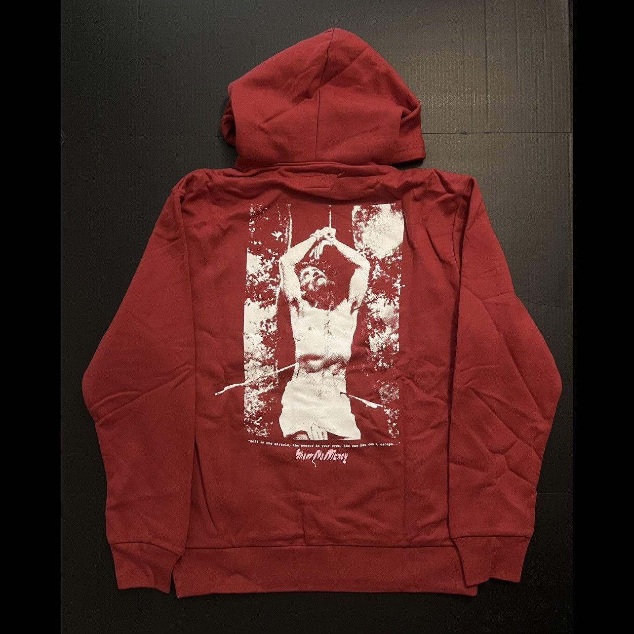 Golf Wang Golf Wang Show No Mercy Jesus Hoodie - Maroon LG Size US L / EU 52-54 / 3 - 1 Thumbnail