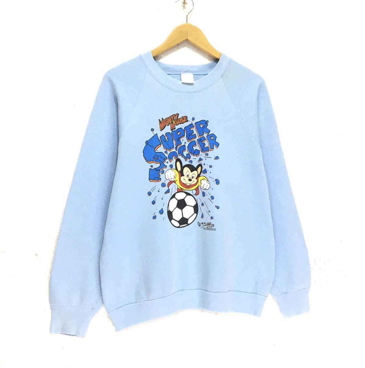 Cartoon Network Vintage 90s Mighty Mouse Crewneck Sweatshirt Big Logo Size US M / EU 48-50 / 2 - 3 Thumbnail