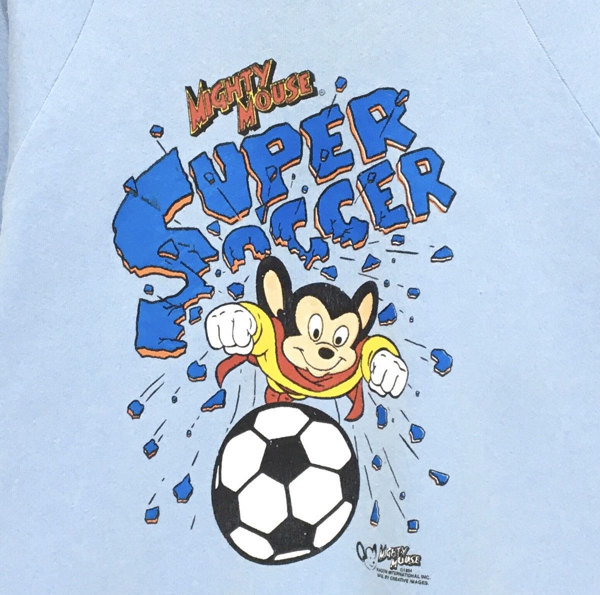 Cartoon Network Vintage 90s Mighty Mouse Crewneck Sweatshirt Big Logo Size US M / EU 48-50 / 2 - 7 Thumbnail