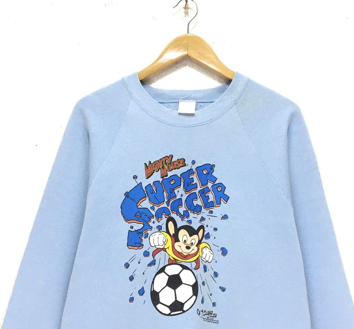 Cartoon Network Vintage 90s Mighty Mouse Crewneck Sweatshirt Big Logo Size US M / EU 48-50 / 2 - 5 Thumbnail